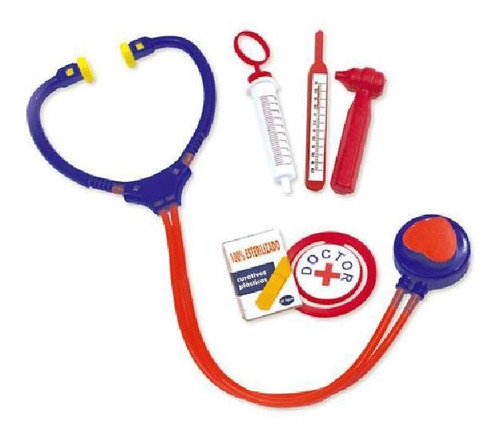 Kit Médico Infantil Maleta Doutor 06 Peças