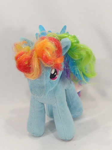 Pelúcia My Little Pony Ty Rainbow Arco Íris 18cm Dtc Azul (Usado)