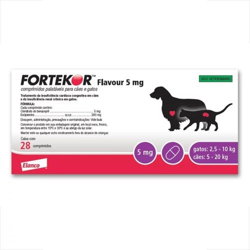 Fortekor Flavour 5mg - 28 Comprimidos