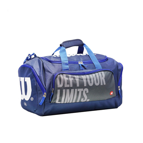 Imagen 3 de 5 de Bolso Wilson Deportivo Viaje Urbano Running Bolsillo Gym Color Azul Marino Talle Universal
