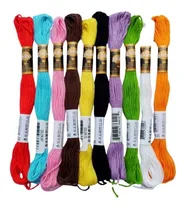 Comprar Kit Hilos Para Bordar Mouliné X 10 Unidades Algodon 100% 