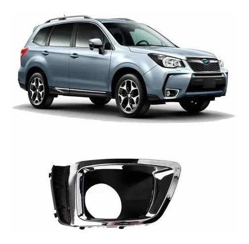 Moldura Farol Milha Subaru Forester 2013 14 2015 2016 Direit