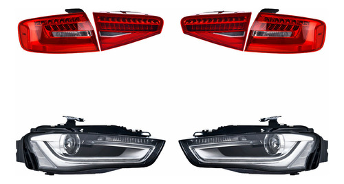 Set Calaveras C/leds + Faros Depo A4 2013-2016