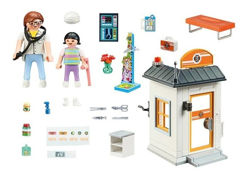 Imagen 5 de 7 de Playmobil Pediatra Clinica Para Niños City Life 70818 Edu