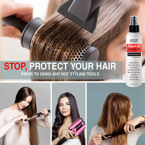 Spray Protector Térmico Para El Cabello: Mejora El Brillo, E