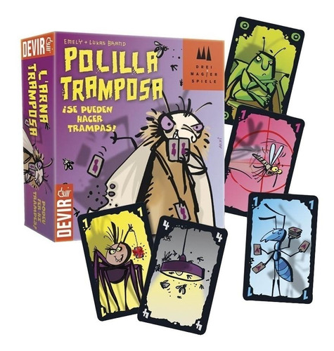 Imagen 2 de 2 de Juego de cartas La polilla tramposa Devir 22113