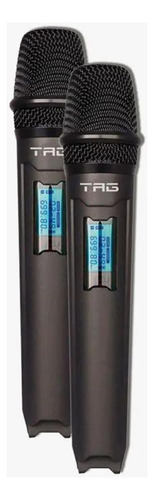 Microfone Duplo Sem Fio Tagsound Tmj800 Uhf Bivolt - Com Nfe