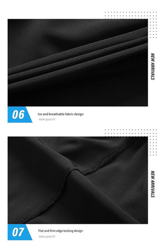 Pantalones Cortos Deportivos Seda Hielosecado Rápido Hombres