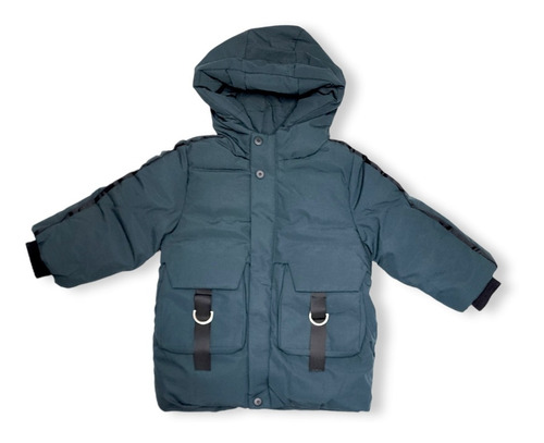 Chaqueta Larga Con Capucha Parka Invierno Infantil