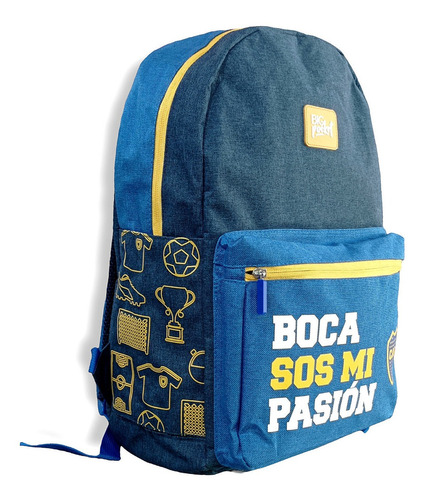 Mochila Boca Juniors Licencia Oficial 17 PuLG Orig 43x29x13