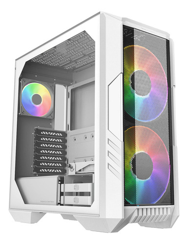Gabinete Cooler Master Masterbox Haf 500 Ventana Argb Blanco