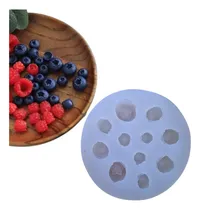 Comprar Molde Silicona Fruta Arandano Fondant Velas Porcelana Color Rosa
