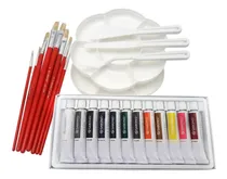 Comprar Pinturas Al Óleo, Pinceles, Espátulas Y Paleta Flor C\u002Ftapa.