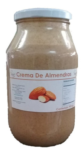 900 Grm De Crema De Almendra Sin Azúcar (pura Almendra)