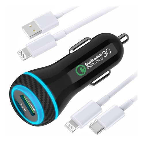 Moca - Cargador Rpido Para iPhone 51 W, Usb C De Doble Puert