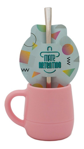 Imagen 10 de 10 de Set Matero 12 Mate Asa Pastel Bombilla Acero Vaciado Fácil