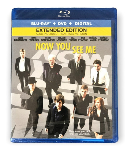 Los Ilusionistas (now You See Me) V. Extendida Blu-ray + Dvd