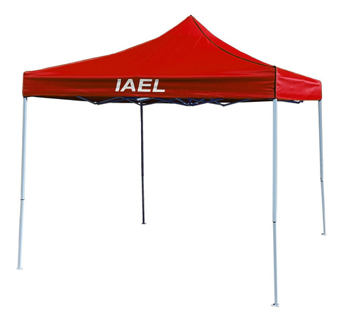 Gazebo Carpa 3x3 Impermeable Reforzado Rojo Sin Paredes