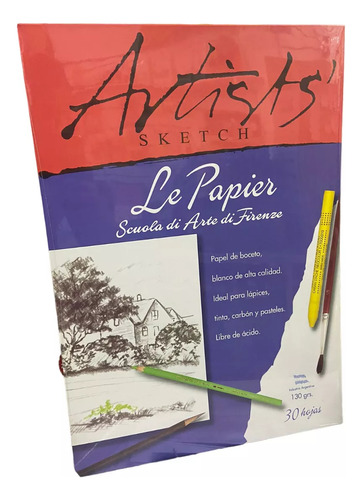 Bloc Artists Sketch 140gs   35x50 Le Papier Artist 30 Hojas