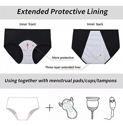 Wyf Set De 5 Bragas Menstruales Aodon Para Ascensos