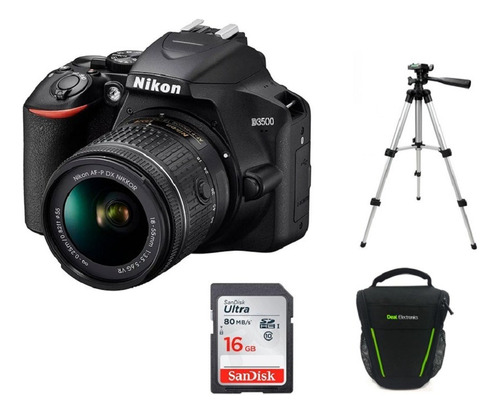 Camara Nikon D3500 18-55mm+16gb+bolso+tripode