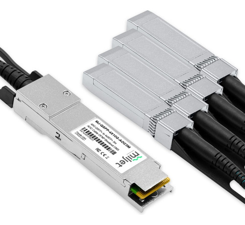 Cabo Aoc 40g Qsfp+ Para 4x10g Sfp+ 5m Breakout Ofnp Miljet