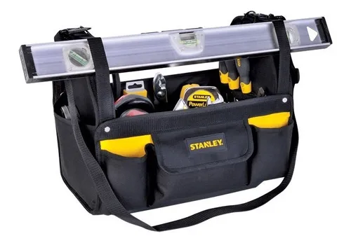 Bolsa porta herramientas Stanley abierta