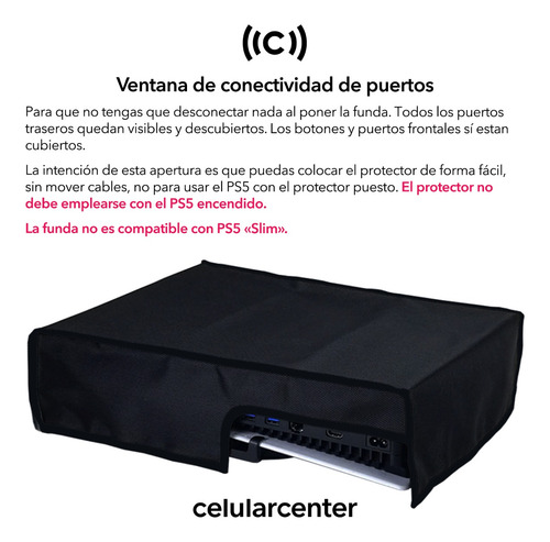 Funda De Protección Cubrepolvo Para Ps5 Play 5 Horizontal