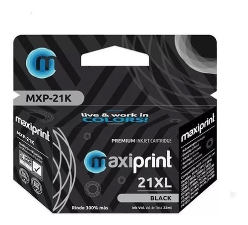 Cartucho Maxiprint Compatible Hp 21xl Negro. Td