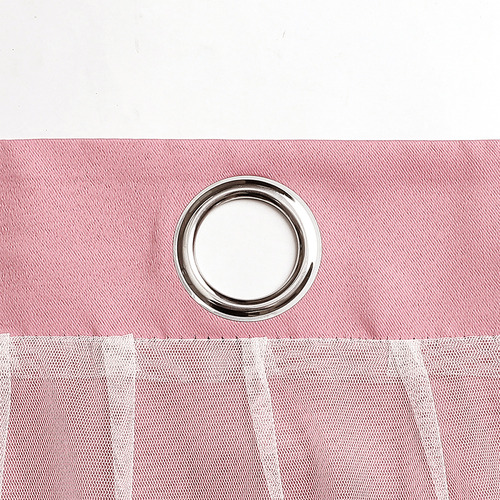 Cortina Blackout Opaca 132x213cm Cuarto Sala 1 Pieza Sin Estrellas Color Rosa All Might Am-10