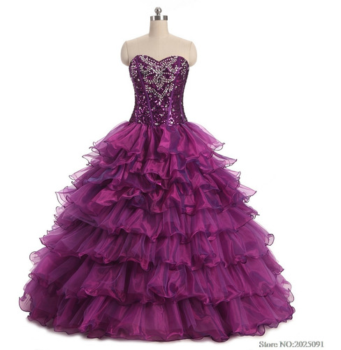 Vestido De Xv Años 15 Quince Dulces 16 Morado Envio Gratis | Meses sin intereses Vestido De Xv Años 15 Quince Dulces 16 Morado Envio Gratis | Meses sin intereses