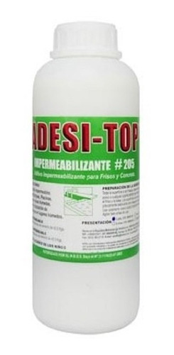 Adesitop #205 Aditivo Impermeabilizante Friso Concreto Litro