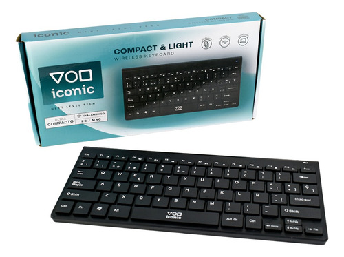 Teclado Inalambrico Ultra Suave 2.4g Iconic K100 Negro