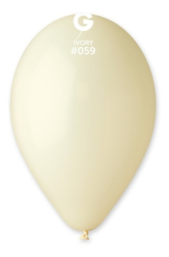 Pack X10 Globos Látex Marfil Ivory Prostar Importados