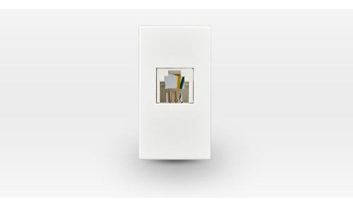 Modulo Conector Rj11 Telefónico Blanco Lexo Electric