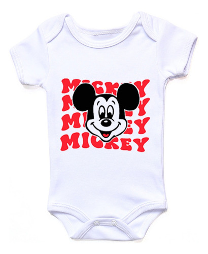 Pañalero Bebé Nombre Mickey Mouse Minnie Mouse Disney Cute