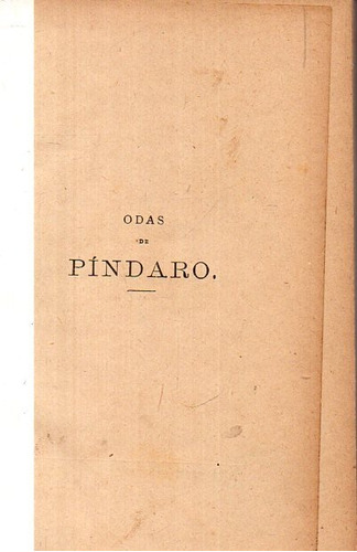 Odas De Pindaro Ignacio Montes De Oca