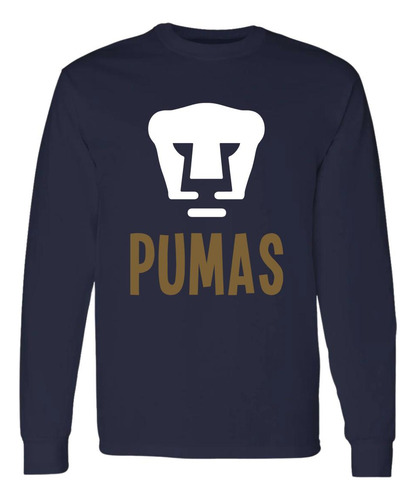Playera Deportiva M Larga Hombre Pumas Unam Pumas Logo