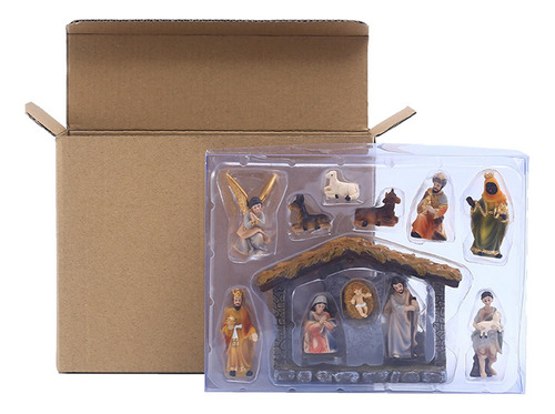 Escenas De Mesa De La Natividad 12 Unids/set De Figuritas Na