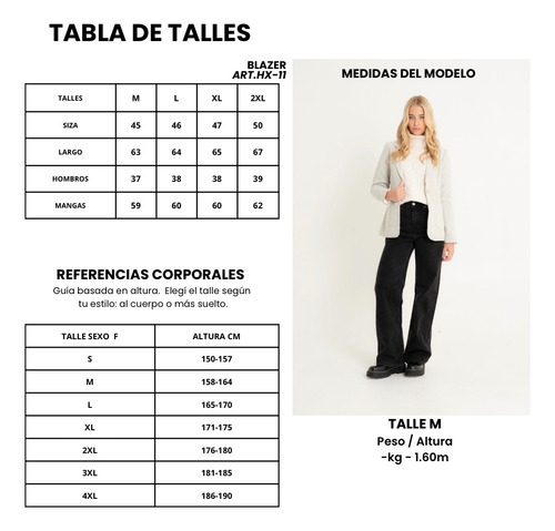 Saco Blazer Mujer Elegante Importado Premium I Am