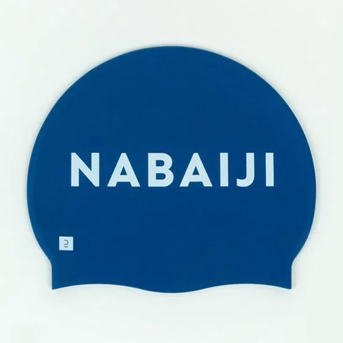 Touca De Nataçãoo De Silicone Logo 500 Cor Azul