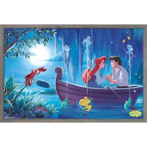 Póster De Pared Disney Sirenita Bésala, 37,5 Cm X 56,...