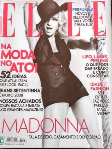 Revista Elle Madonna 2008 De Abril Pela Abril (2008)