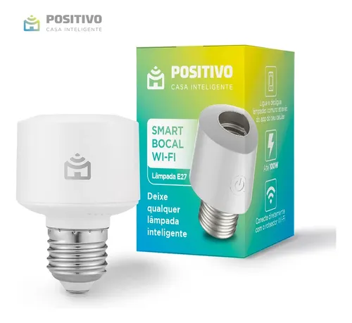 Smart Bocal Wi-Fi Positivo Casa Inteligente, Soquete E27, 100W, B...