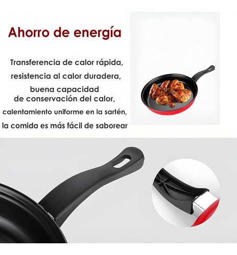 Batería De Cocina De Olla Y Sartenes, 4 Piezas, Práctica