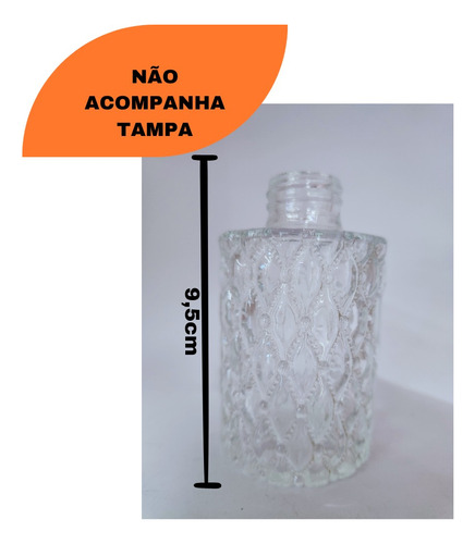Kit 10 Frascos De Vidro S/tampa Aromatizador Bico De Jaca