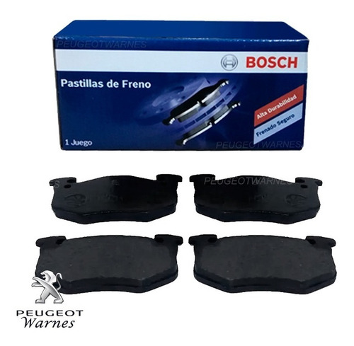 Juego Pastillas De Freno Traseras Bosch Peugeot 206 1.6 16v