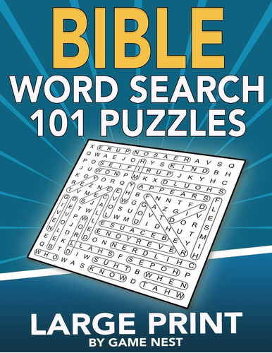 Libro: Bible Word Search 101 Puzzles Large Print: Puzzle Gam