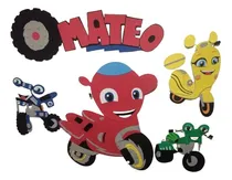 Comprar Ricky Zoom Personajes Goma Eva Motos Ricky Zoom Apliques
