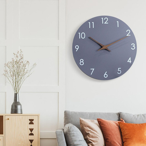 Reloj De Pared Decoración Artística De Pared Reloj De Gris